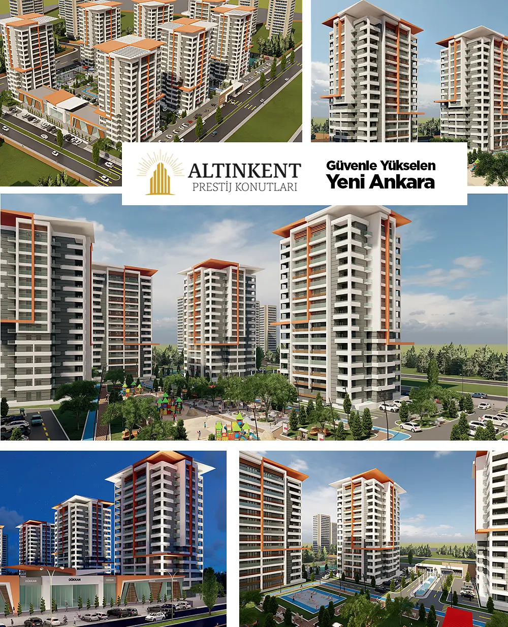 Modern mimarisi, akıllı daire çözümleri, sosyal yaşam alanları ve merkezi konum